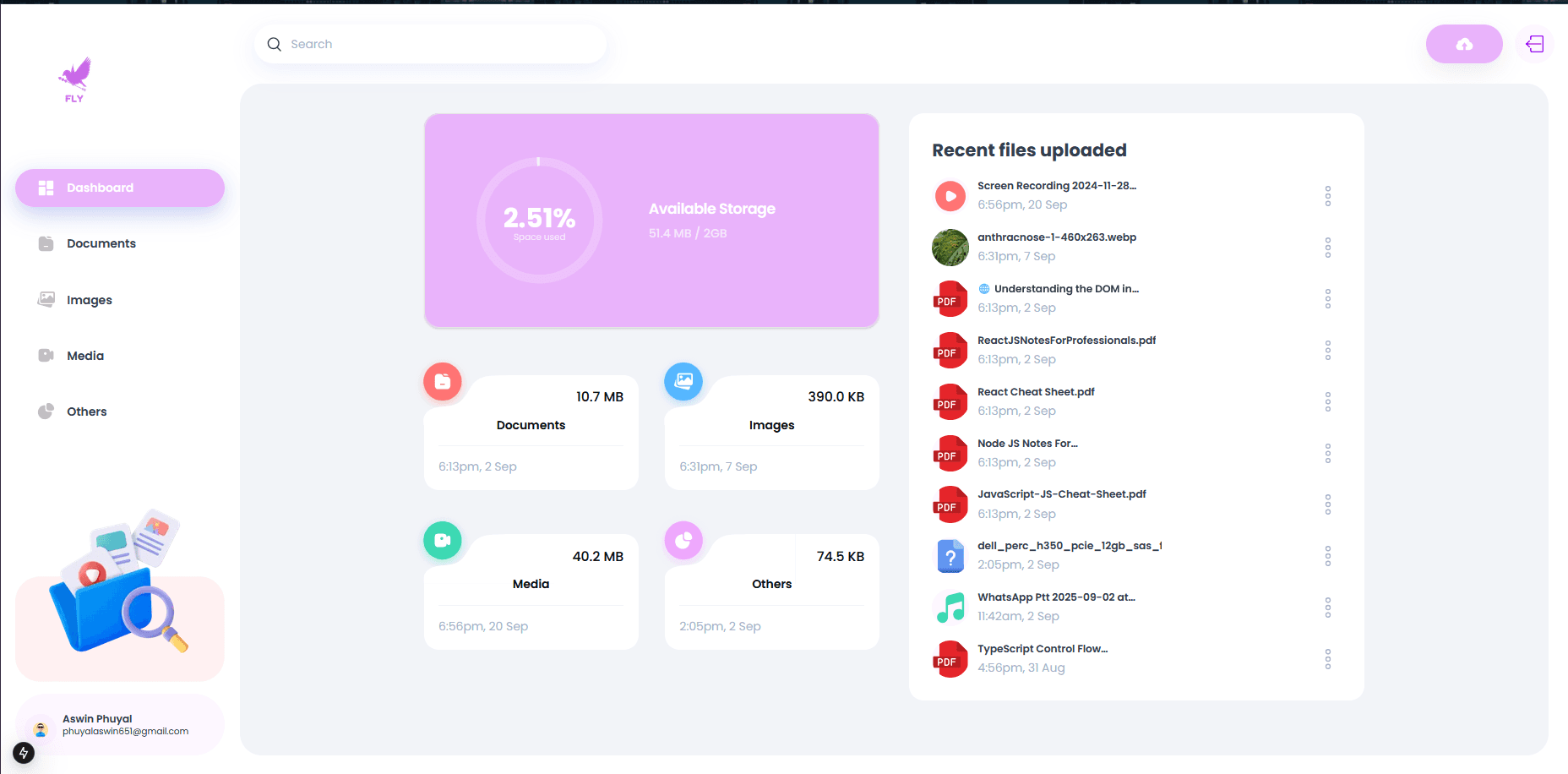 Fly – A Cloud Storage Web App